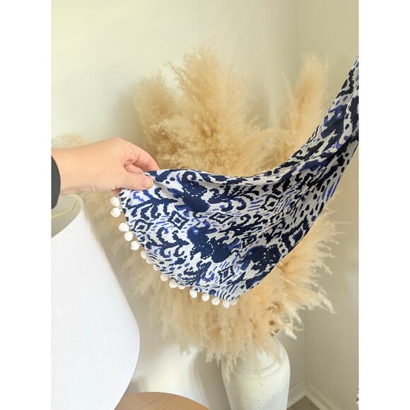 NWT Lilly Pulitzer Nita Off Shoulder Cover Up Dress Womens XXS Blue White - Picture 5 of 8